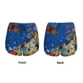 thumbnail image 3 of Balery Colorful Coral Reef Pantalones cortos deportivos para mujer con forro y dos bolsillos, elásticos, para entrenamiento, gimnasio, yoga-Medium, 3 of 7