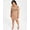 Beige, variant on Plus Size Bodycon Scoop Neck Bodysuit Library Oatmeal 3X