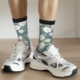 thumbnail image 6 of Pofeuu Flower Print Crew Socks, Adult Running Hiking Socks for Youth and Adult, 6 of 6