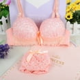 thumbnail image 3 of Conjuntos de sujetador y bragas japonesas, lencería Sexy sin aros, Sujetador de encaje Push Up, conjunto de ropa interior, sujetador y bragas íntimas para mujer, conjunto de copa A B, 3 of 5