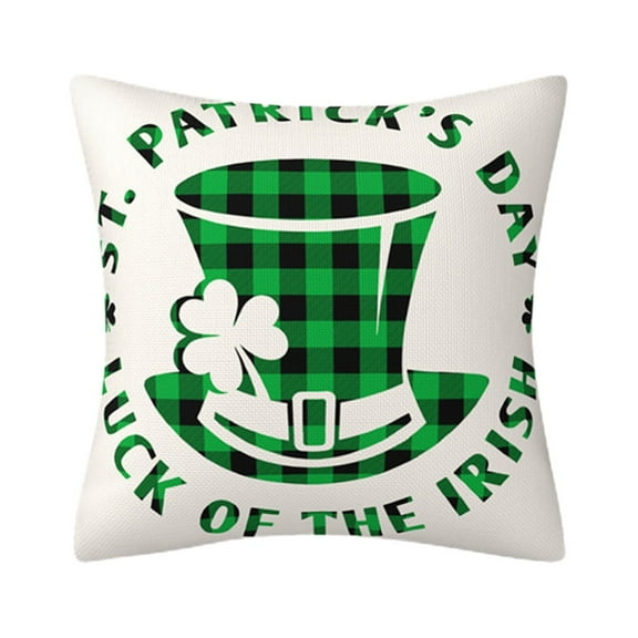 Up to 60% off! Anckoeil Four Leaf Throw Pillow Covers Ireland Holiday Indoor Outdoor Decorations Pillow Case St Patrick’s Day Shamrocks Pillowcase Cushion Cases For