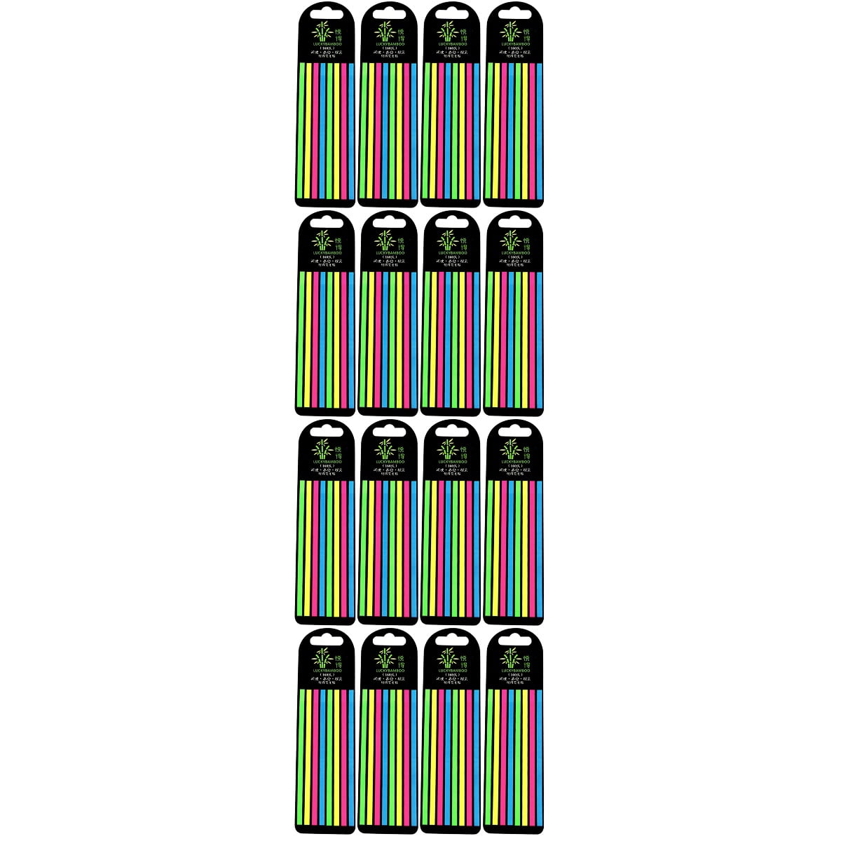 FRCOLOR 16 Boxes  Fluorescence Bookmarks Reading Notebook Tabs Fine Reading Strips Reading Stickers