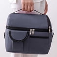 thumbnail image 3 of Oxford Lunch Bag Large Capacity Multifunctional for Bento Camping Picnic (Blue), 3 of 5
