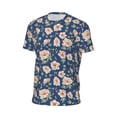 thumbnail image 6 of Wukai Flower Print Men's Short-Sleeved Mesh T-Shirt,Quick-Dry Short Sleeve Workout T-Shirt-6X-Large, 6 of 8