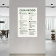 thumbnail image 2 of Clean Food Poster Healthy Diet Canvas Painting Wall Art Poster for Bedroom Living Room Decor, 2 of 4