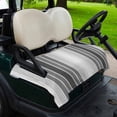 thumbnail image 2 of Golf Cart Seat Covers for 2 Seater,Gray Vertical Stripes Microfiber Cart Seat Towel Blanket,Retro Simple Neutral Abstract Lines Absorbent NonSlip Bench Seats Protector for Golf Course 51"x31", 2 of 9