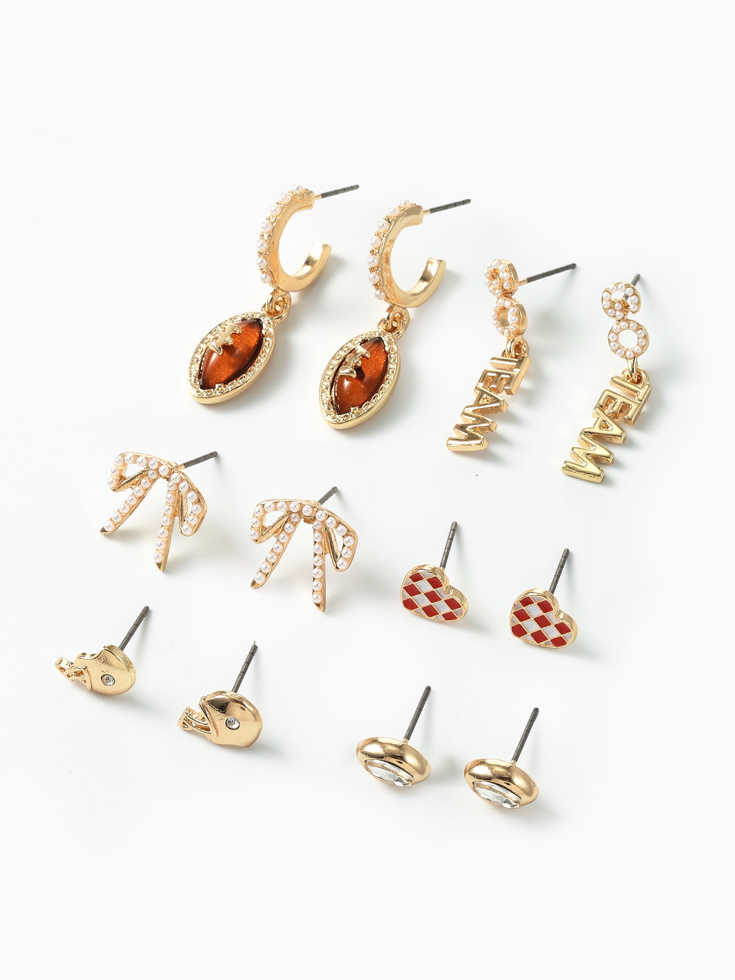 Packed Party Tailgate Ready 6-Piece Earring Set