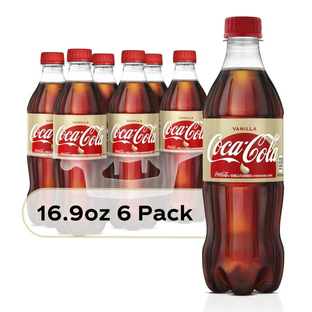 CocaCola Vanilla Bottles, 16.9 fl oz, 6 Pack