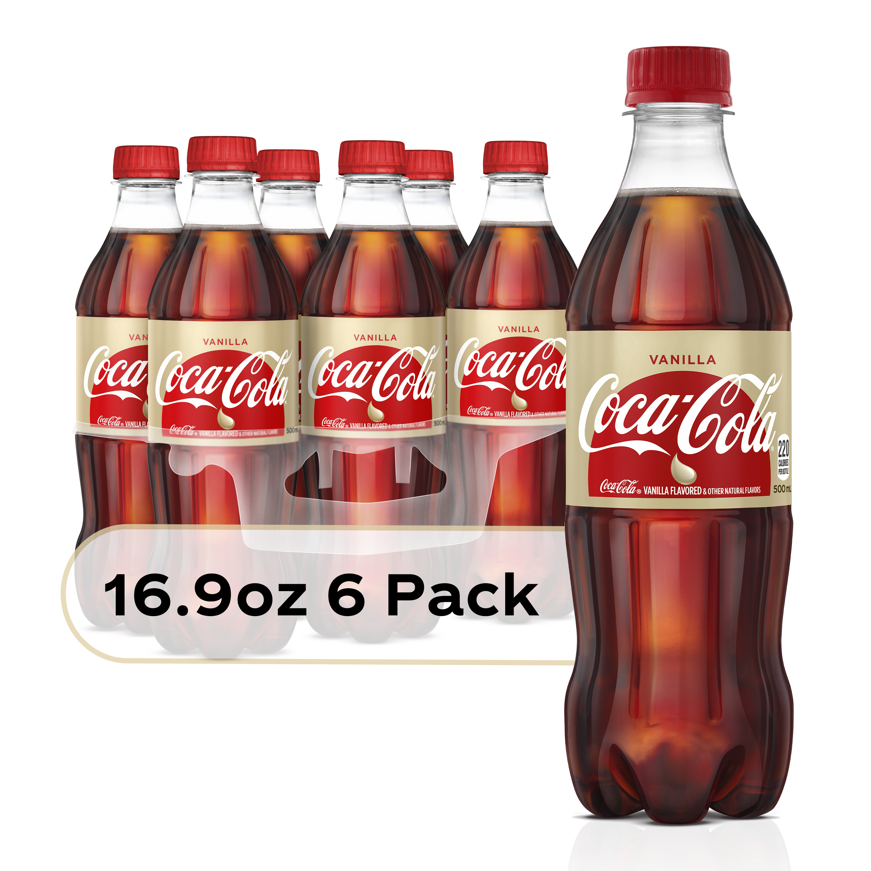 Coca Cola Vanilla Bottles 16 9 Fl Oz 6 Pack Walmart