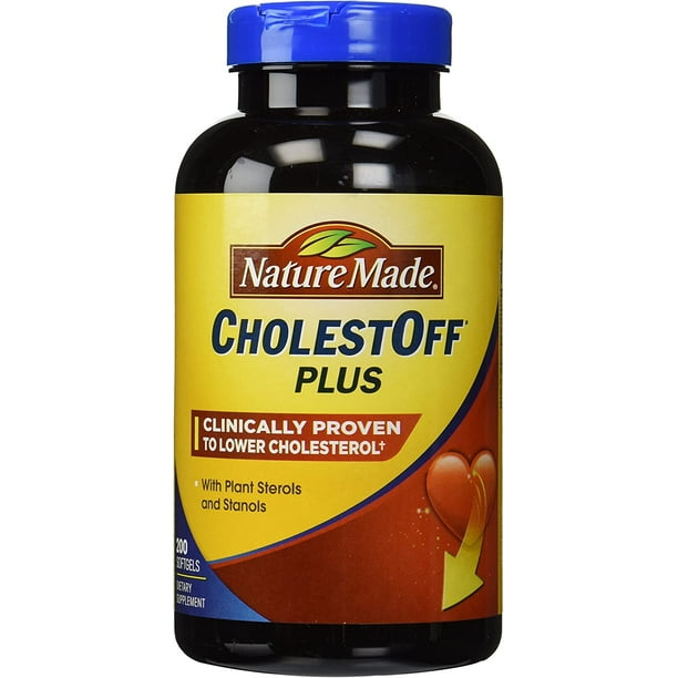 CholestOff Plus 900 mg Plant Sterols Stanols 200 Softgels Each (Pack of 2)