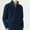 BU1, variant on Bcfgryg Male Casual Simple Bottom Sweater Solid Color Warm Wool Knit Half Zip Long Sleeve Sweater Mens Cardigans Blue L