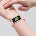 thumbnail image 1 of Silicone Strap Soft Watch Band Sweatproof Magnetic Folding Clasp Replacement Watchband Breathable for Samsung Galaxy Fit 3 Strap, 1 of 8