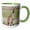 Green/White, variant on 3drose, Australia, Perth, Yanchep National Park. Western Gray Kangaroo., 11oz Two-tone Red Mug