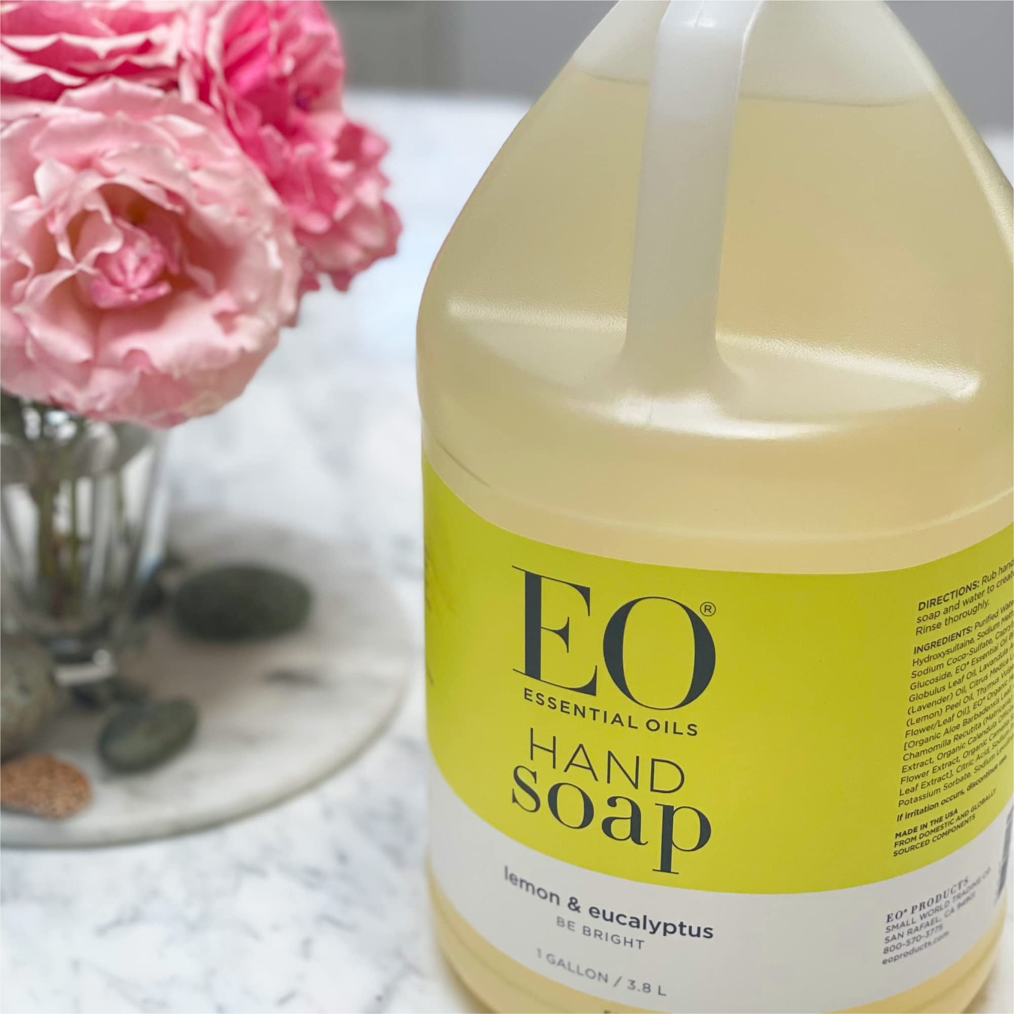 EO Products Liquid Hand Soap Lemon and Eucalyptus - 1 Gallon