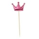 thumbnail image 4 of 20 piezas de adornos de PU para cupcakes en palillos de madera, decoración para fiestas de cumpleaños y pasteles. 20 piezas corona rosa roja, 4 of 9