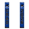 thumbnail image 2 of 2 Pcs Graduation Decorations 2026 Porch Banner Set, Congrats Grad Class of 2026 Blue Banner 30X180cm for Door Porch Outdoor Party Decor, 2 of 9