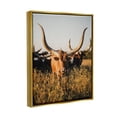thumbnail image 4 of Stupell Industries Longhorn Herd Photography Animals & Insects Photography Gold Floater Framed Canvas Art Print Wall Art, 25 x 31, 4 of 10