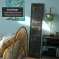 thumbnail image 3 of Oriental Furniture 6 ft. Tal Black Door Canvas Room Divider - 3 Panel, 3 of 7