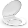 thumbnail image 1 of Siège de Toilette Rond, Fermeture Douce-Lente, Siège de Toilette Rond de 17 Pouces pour Toilettes Rondes, Couvercle et Siège à Fermeture Silencieuse, Facile à Installer et à Nettoyer, Ne Se Desserre Jamais, Blanc, 1 of 9