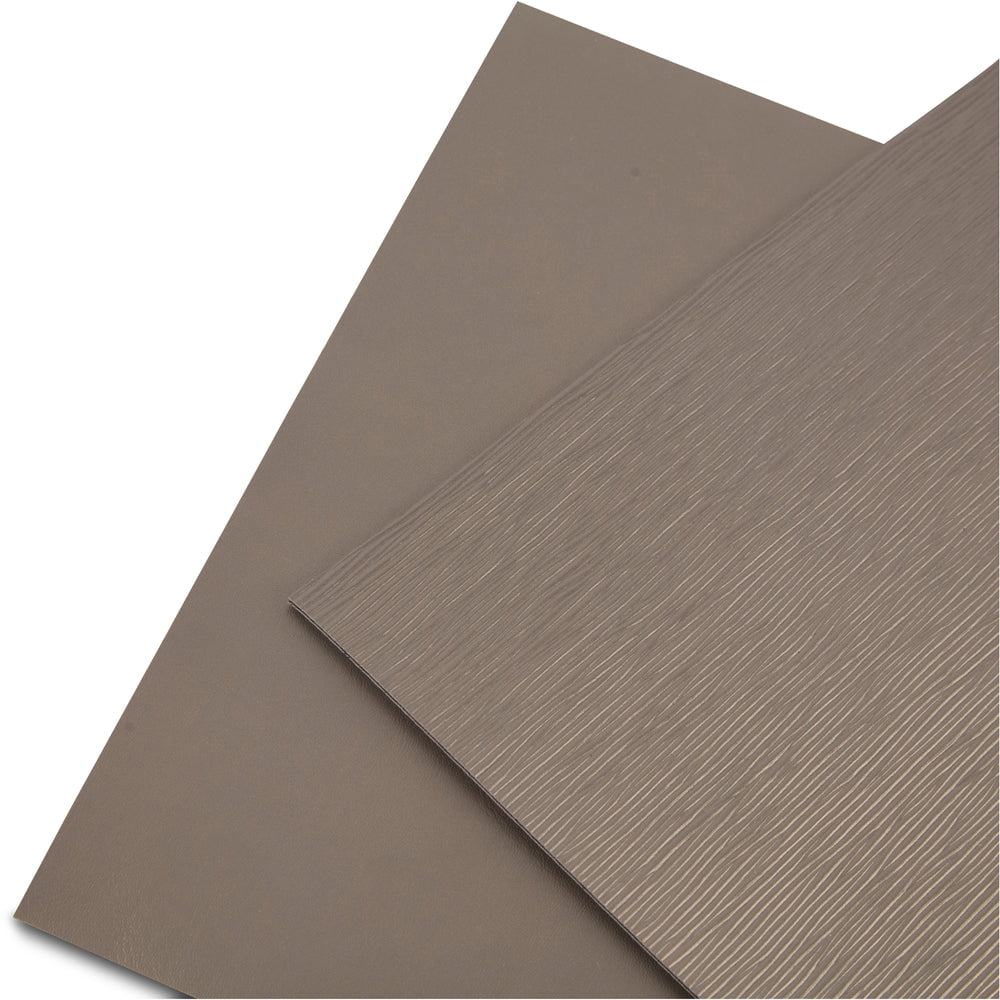 Ala Carte by Dainty Home Ridges Textured Faux Leather Placemats – Set of 4, Reversible, Non-Slip, Washable, Heat & Tear Resistant – 12x18 in Dining Table Mats