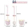 thumbnail image 5 of XXXFLOWER Toilets Brush Caddy Sets Bathroom Cleaner Holder with Silicone Bristle,Pink, 5 of 7