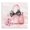 Glam Handbag Bouquet Bow, variant on Stupell Industries Shabby Chic Pink Beauty Bouquet Black Framed Print Under Glass, 13 x 13, by Kim Allen