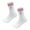 Wildberry wine glass, variant on Stripe Embroidered Cocktail Socks Mid-Calf Cotton Blend Breathable Gym Tennis Casual Wear for Men & Women