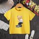 thumbnail image 3 of Camiseta de algodón 100 % con estampado de oso y patineta creativa de verano para niños y niñas, cómoda camiseta informal de manga corta para adolescentes, camiseta de algodón, 3 of 5