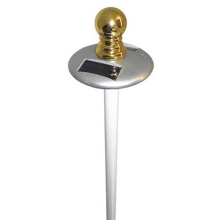 ANNIN FLAGMAKERS 2472 Solar Light,20 to 25 ft. Alum Flag Poles
