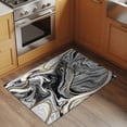 thumbnail image 2 of Grey Marble Entryway Rug 2'x3'&nbsp; Non Slip Front Door Mats, Modern Abstract Art Ink Painting Entrance Rugs Indoor Outdoor Carpet, Washable Floor Mats Small Area Rug for Bedroom Kitchen, 2 of 8