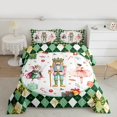 thumbnail image 2 of Feelyou Green Christmas Nutcracker 01, Ballet Princess Twin Comforter Sets, Western Festival Reversible Bedding Set, Luxury Bedroom Decor,2-Piece, 2 of 8