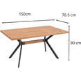 thumbnail image 3 of Mesa Multiusos Rectangular Tali | para Acomodar de 4 hasta 6 Personas | Ideal para Reuniones y Eventos | para tu Hogar u Oficina | Color Cerezo, 3 of 8