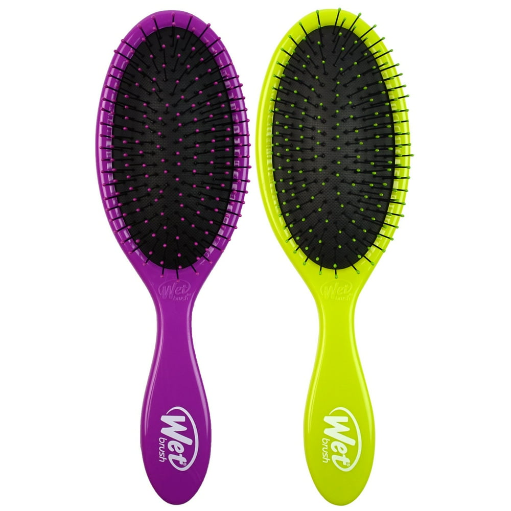 Wet Brush Original Detangler, Purple and Lime