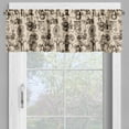 thumbnail image 4 of Ambesonne Circus Valance & Curtain, Sketch Fun Clown Magician, 55"x45", Beige Dark Brown, 4 of 7