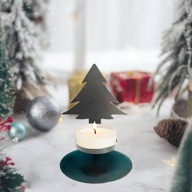 Portavelas Navideos, Decoracin De Mesa Con Forma De Ciervo, Pequeos Candelabros De Hierro, Diseo De Copo De Nieve Y Estrella, Artculos Para Fiestas Navideas, Ideas De Regalos Para El, UKHBMC