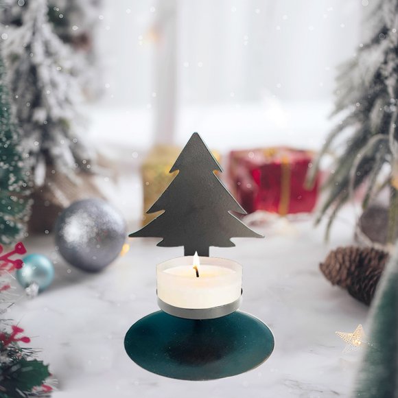 Portavelas Navideos, Decoracin De Mesa Con Forma De Ciervo, Pequeos Candelabros De Hierro, Diseo De Copo De Nieve Y Estrella, Artculos Para Fiestas Navideas, Ideas De Regalos Para El, UKHBMC