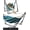 Black and Green, variant on 2 in 1 Hammock and Swinging Chair with Collapsible Steel Stand & Carrying Case,Portable & Adjustable,Easy Set Up for Outdoor,Indoor,Porch Swing,Patio,Garden,Camping Trip