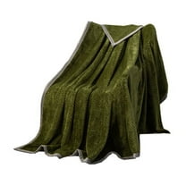 EUDIDV Fleece Throw Blanket Office Napping Blanket Sofa Cover Blanket Pineapple Check Coral Velvet Blanket Soft Snuggle