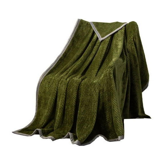 EUDIDV Fleece Throw Blanket Office Napping Blanket Sofa Cover Blanket Pineapple Check Coral Velvet Blanket Soft Snuggle