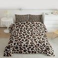 thumbnail image 2 of Manfei Animal Leopard Print 2pcs Bedding Comforter Set for Female Men,Black Brown Twin Comforter Sets,Cheetah Print Breathable Bedding Set,Breathable Home Decor,Reversible, 2 of 8