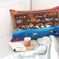 thumbnail image 4 of Sikiie Animals On Noah's Ark2 Pillow Covers, Throw Pillow Case Cushion Covers,Cushion for Bedroom,Couch,Home-16"x24", 4 of 6