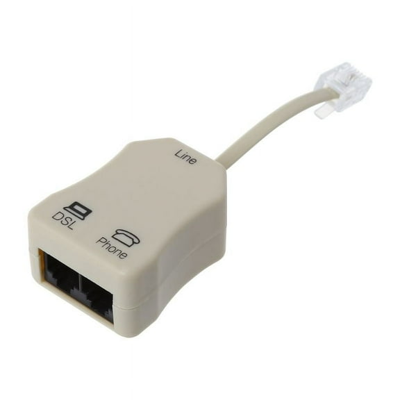 HGYCPP Portable ADSL Modem Telephone Phone Fax In-Line Splitter Filter Network 1PC