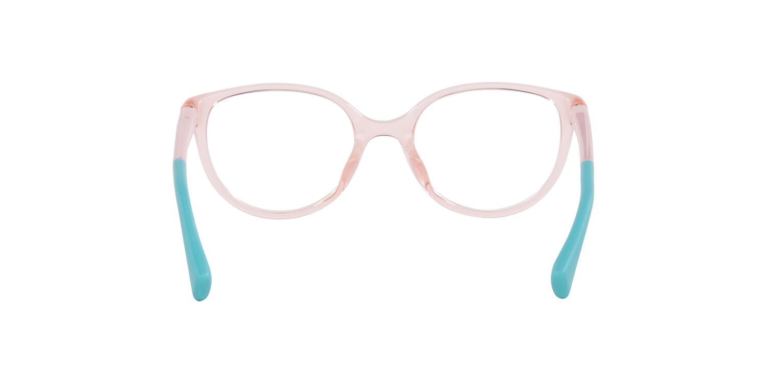 Miraflex Youth Size 48 0MF4034 Lifestyle Eyeglasses with Case, Translucent Coral