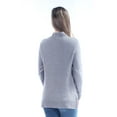 thumbnail image 2 of Kensie Womens Cable Knit Sweater, Grey, Small, 2 of 2