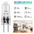thumbnail image 4 of 12V 20W G4 Bi-Pin Halogen Bulbs, Clear Glass, 20-Pack for Appliances, Signage, and Track Lighting, 4 of 5