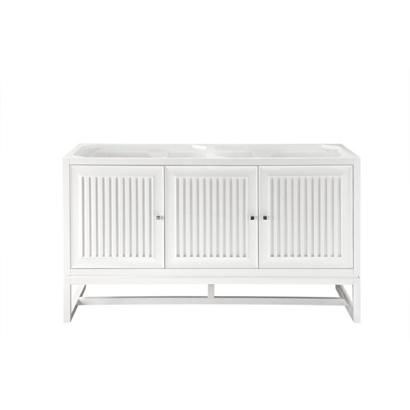 James Martin Vanities E645-V60d Athens 60" Double Basin Hardwood Vanity Cabinet Only -
