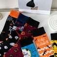 thumbnail image 4 of GYRATEDREAM 6 Pairs Kids Halloween Crew Socks Boys Girls Pumpkin Funny Boot Socks Children Cosplay Party Carnival Game Holiday Calf Socks for 5-14 Years, 4 of 6