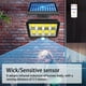 thumbnail image 4 of Lámpara de pared solar al aire libre, impermeable, tipo dividido, luz de villa de jardín, foco LED para patio de porche, control remoto 160COB Sweethay LF000010-04B, 4 of 7