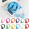 thumbnail image 3 of EastVita Kids Headphones,Wired Headset Foldable Children on Ear Headphones with Adjustable Headband, Stereo Sound,3.5mm, 3 of 9