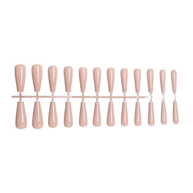 Fake Nail Set French Style Scratch Resistant Press-on Fingernails Full Cover Removable Trimble Adjustable Manicure Stickers Type 16